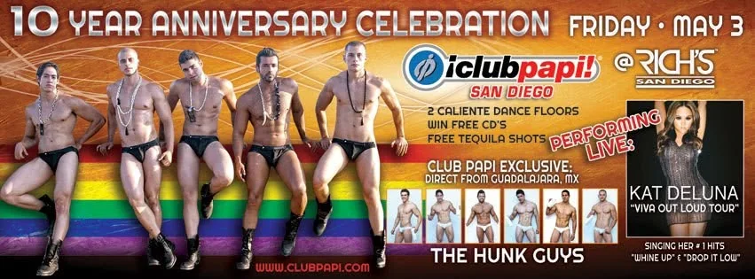 Club anniversary event flyer