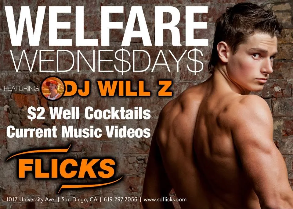 Welfare Wednesdays flyer featuring DJ Will Z